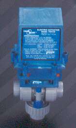 3-way electrically actuated True Blue Ball Valves