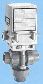 another view of the 3-way electrically actuated True Blue Ball Valves