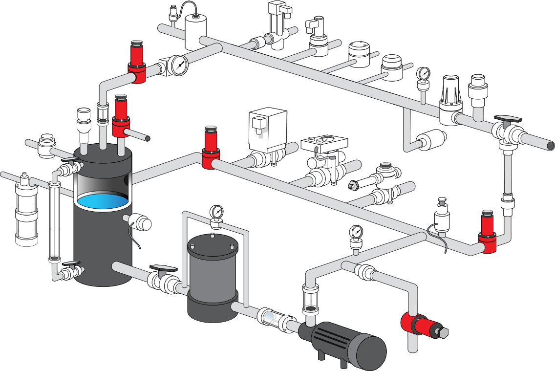 Relief / Backpressure Valves Diagram